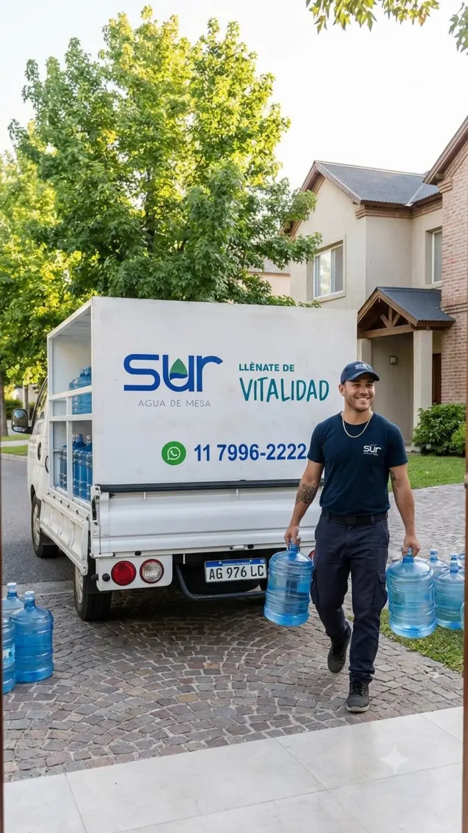 Reparto de agua a domicilio en Morón Castelar Ituzaingó